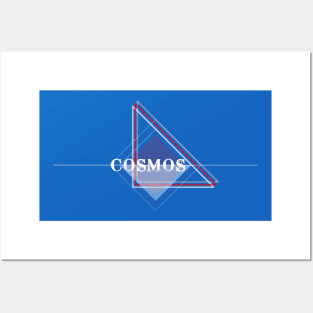 Cosmos Simple / BLUE Posters and Art